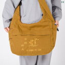 斜め 掛け ショルダー バッグ 大きめ メッセンジャー キャンバス 柔らかい ジッパー ポケット 文字 刺繍 メンズ レディース 巡礼 僧侶 仏陀 在家者 羅漢...