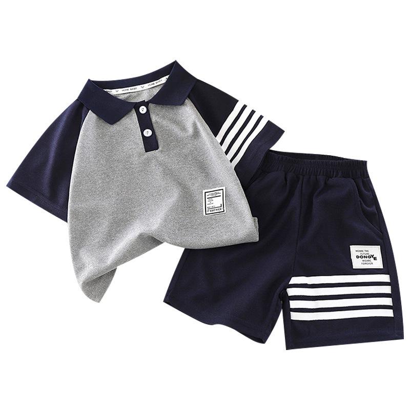 ポロシャツ 男の子 子供服 夏 スポーツ 半袖 2点セット