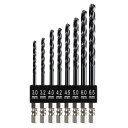 六角軸ドリル ステンレス用 ONUEMP 8本組 ショートドリルセット 超高硬度 新快削 チタンコーティング コバルトハイス鋼 HSS-Co M35 ステンレス用ドリル 鉄工用 穴あけ 収納ケース付き(3)