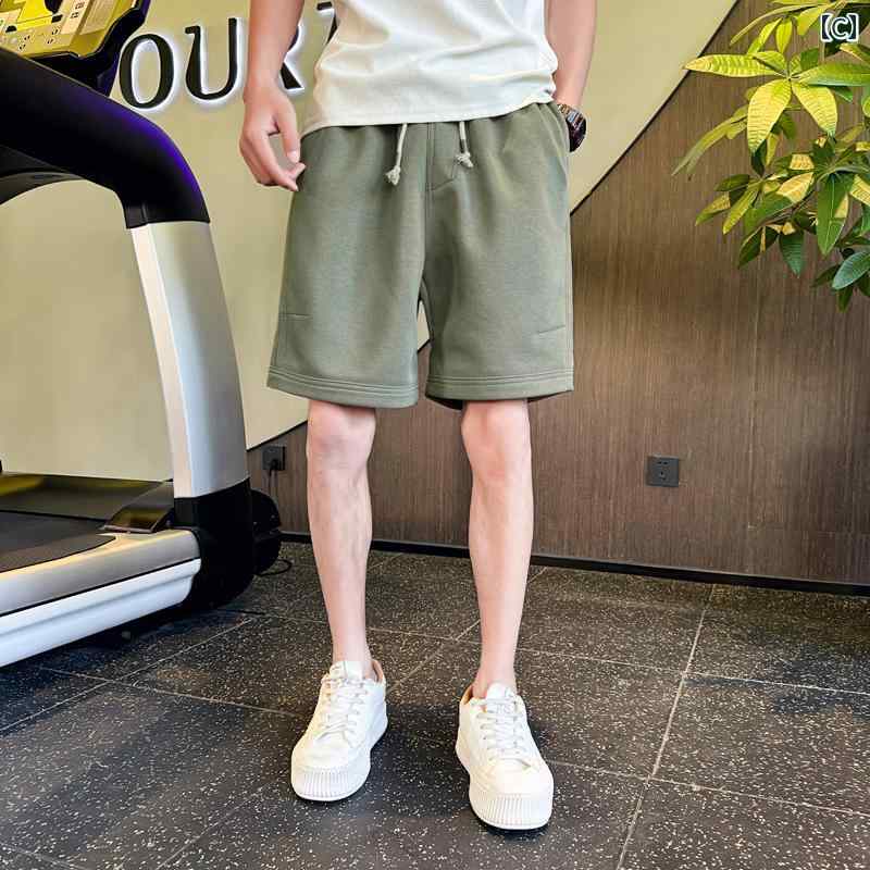 おうち健康生活のショートパンツ メンズ 夏 カジュアル おしゃれ ハーフパンツ 五分丈 ハーフ 夏 スポーツ ミディアム アウターウェア ゆったり 大きめサイズ 薄手 涼しい 涼しい 丈｜アングル3