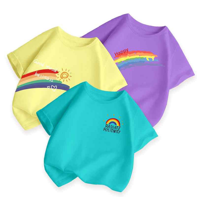 Tシャツ 男の子 夏服 半袖 綿 女の子 幼稚園 保育園 運動会 親子