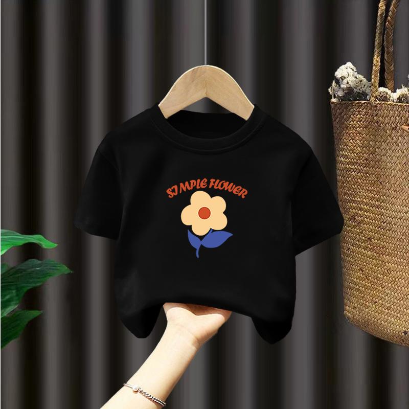 Tシャツ 女の子 子供服 半袖 花柄 トップス カットソー ベビー服 夏 綿