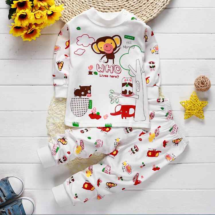 肌着 子供 秋冬 綿 上下セット ベビー あったか パジャマ