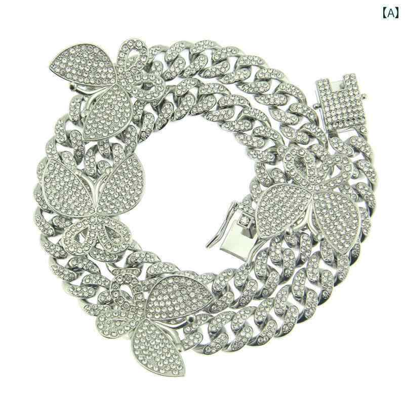 太い チェーン ネックレス 極太 マイアミ キューバン ヒップホップ つい ラップ アメリカン ストリート ICED OUT アウト ショート 幅 12 フル ...