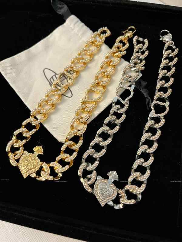 太い チェーン ネックレス 極太 マイアミ キューバン ヒップホップ つい ラップ アメリカン ストリート ICED OUT アウト レトロ クラウン パール ...