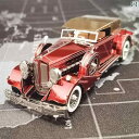 立体 パズル 大人 3d メタル 金属 錬鉄 DIY 車 組立 クラシック カー 難しい 趣味 模型 おもちゃ 工作 クラフト キット パッカード12型 デューセンバーグ 1934 1935