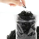 YOUOWO 輪ゴム 約500本入50g 透明色 ブラック 小さい 輪ゴム 折径35mm(3)