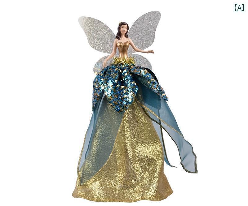 クリスマスツリー トップ おしゃれ トップ ヨーロッパ 花 フェアリー 樹脂 オーナメント 装飾 アレンジ..