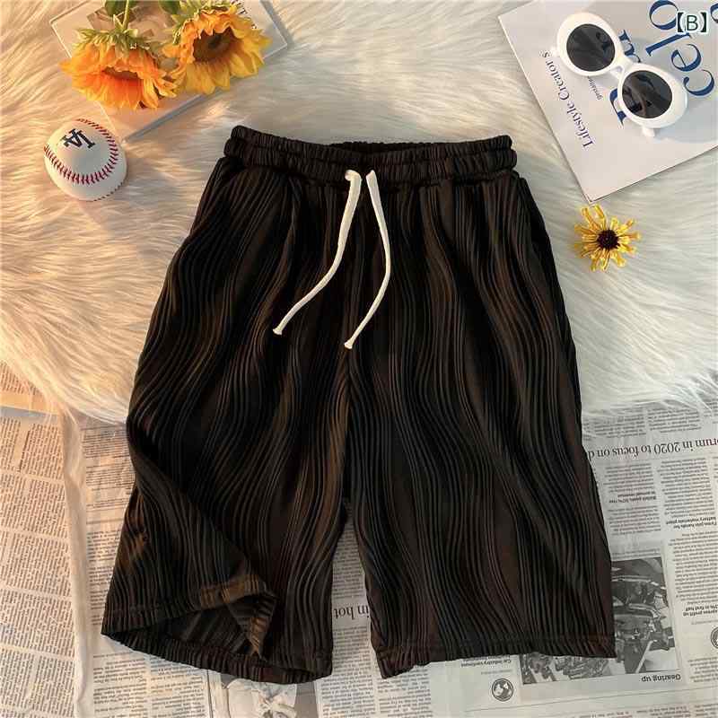 ハーフパンツ メンズ 夏 薄手 涼しい ストライプ カジュアル 短パン ズボン