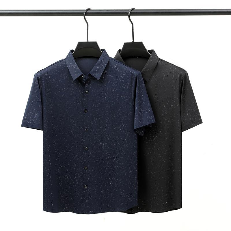 シャツ メンズ 半袖 若者 星空 プリント 柄 薄手 涼しい 冷感 カッターシャツ カジュアル