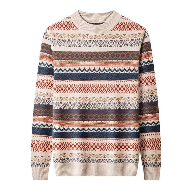 セーター メンズ ウール ニット 冬 ハーフネック 厚手 防寒 あったか おしゃれ