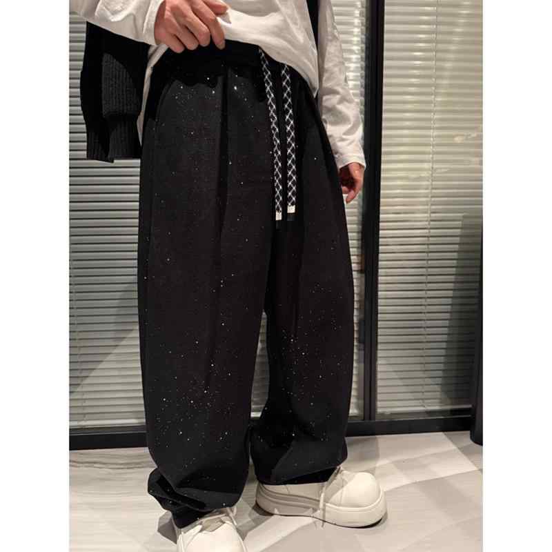 パンツ メンズ カジュアル 春 ズボン ゆったり ストレート(4)