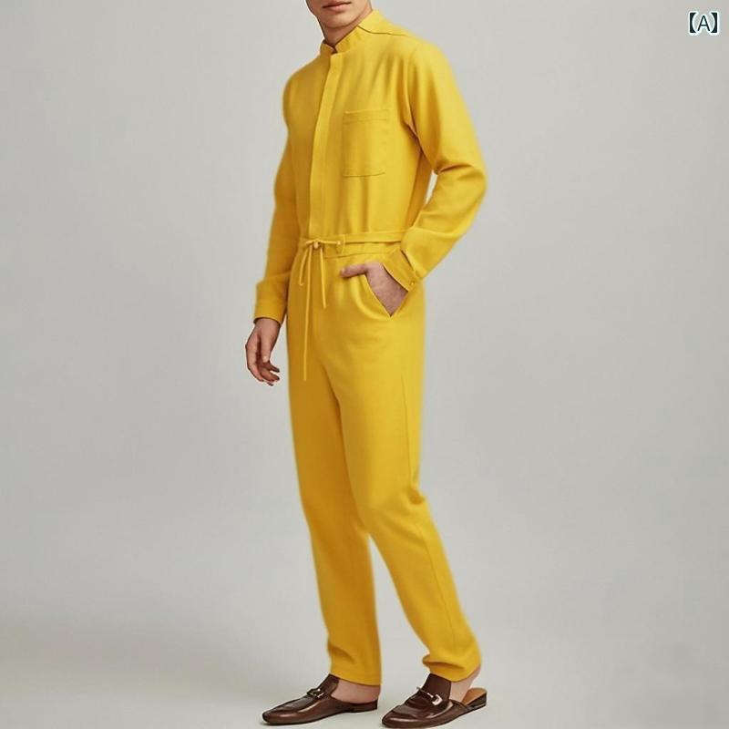 オーバーオールメンズ長袖つぎや普段着着