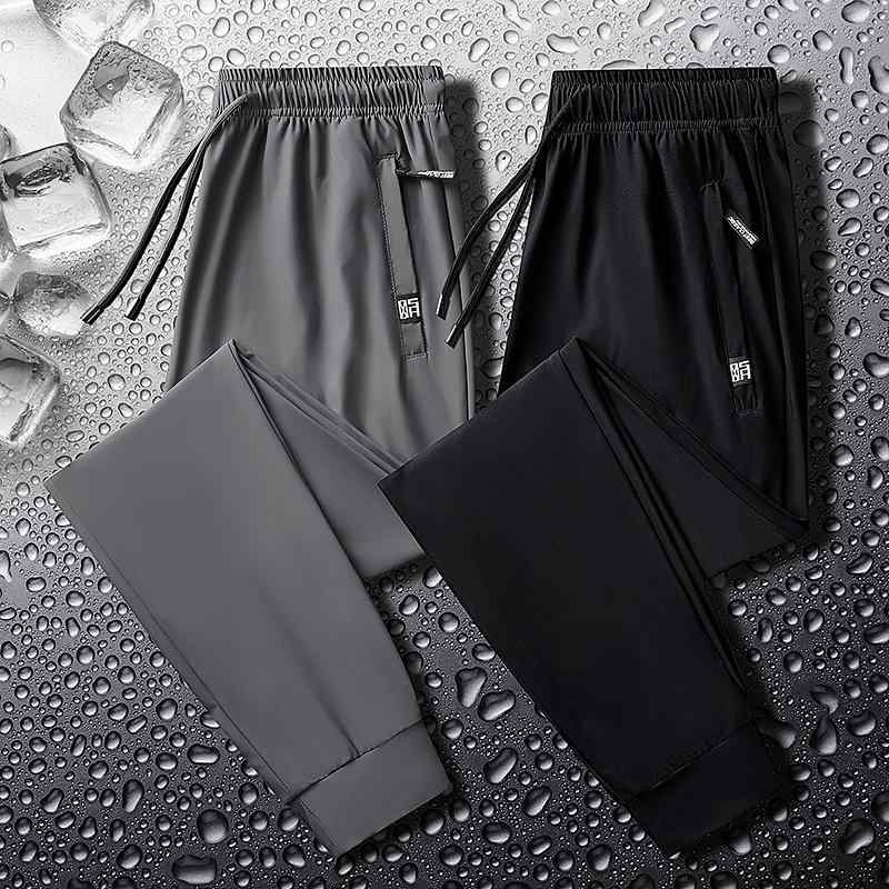 メンズ パンツ 夏 大きめサイズ スポーツ ズボン 速乾 通気性 快適 涼しい 薄手 涼しい ストレート ロングパンツ