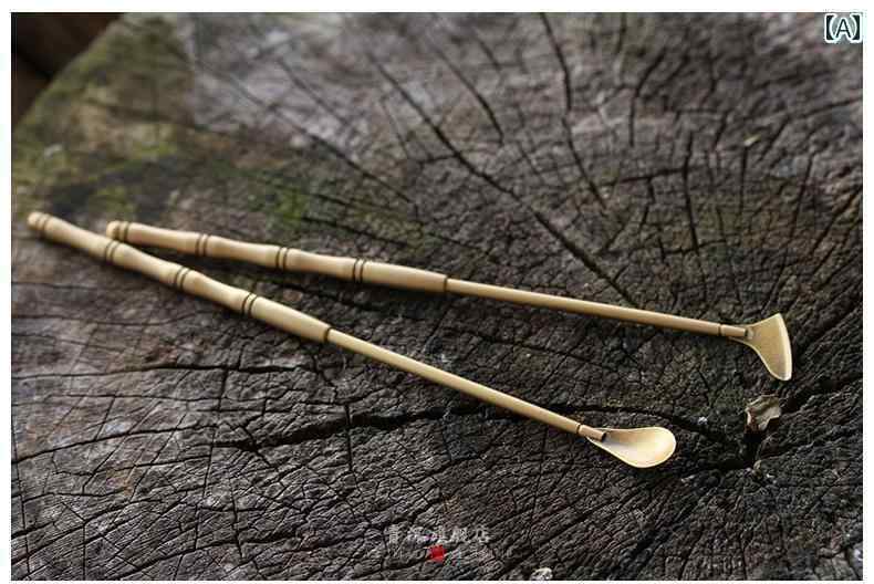 香道具 セット 真鍮 ツール シャベル スプーン プレス 毛帚 アロマテラピー 初心者 入門 趣味 娯楽 癒し エスニック ブロンズ シンプル