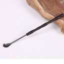 香道具 セット 黒檀 木 ツール 初心者 入門 スプーン シャベル プレス アクセサリー ブラック レトロ 毛帚 収納袋 趣味 娯楽 アンティーク