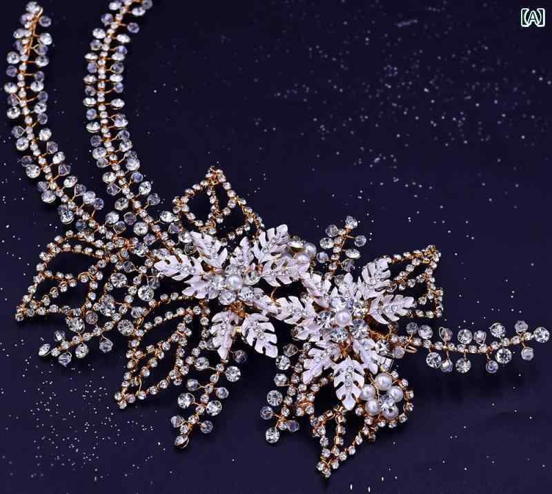 ウェディング ヘッドドレス 花 ヘアピン かわいい 痛くい ビジュー ラインストーン お団子 グッズ ブラ..