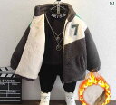 ジュニア アウター 男の子 160 冬 もこもこ 暖かい 厚手 防寒 子供服 おしゃれ スタンドカラー ジップアップ フードし ボア フリース ジャケット 蓄熱...
