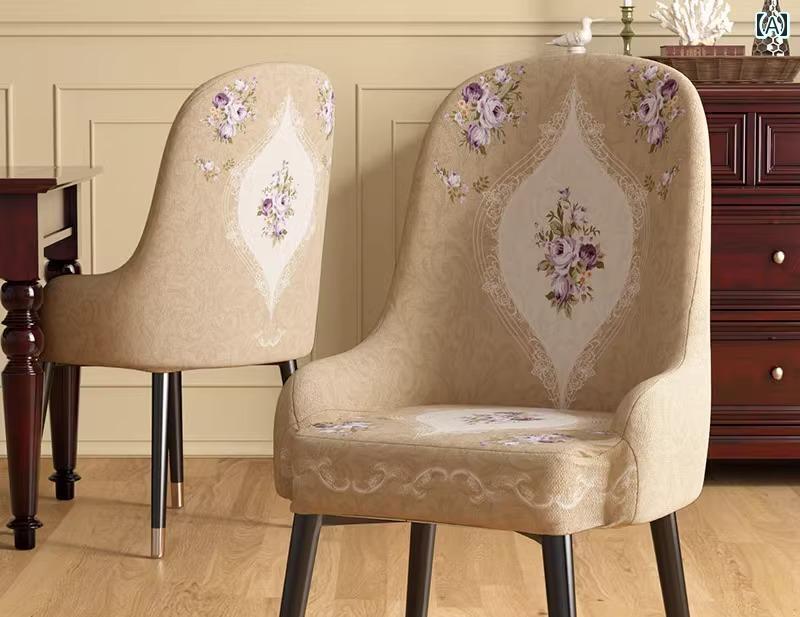 チェアカバー おしゃれ 椅子 ダイニング シート 耐久性 ストレッチ性 柔らかい ストレッチ 褪せしい生地 花柄 軽量 洗える 青 ベージュ