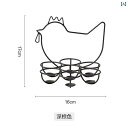 7個 エッグホルダー おしゃれ 和風 スチール ラック バスケット キッチン ツール 冷蔵庫 棚 収納 ボックス トレイ ブラウン アイボリー 便利 インテリア