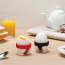 エッグスタンド おしゃれ 相撲 ホルダー 装飾 収納 ボックス 2個 セット ブラック レッド おもしろ キッチン ツール 便利 食器 シリコン チック