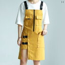 ガーデニングエン デニム ファッション メンズ レディース メンズ レディース兼 フリーサイズ ショップ レストラン ウェイター 作業服 イエロー ブラック グ...