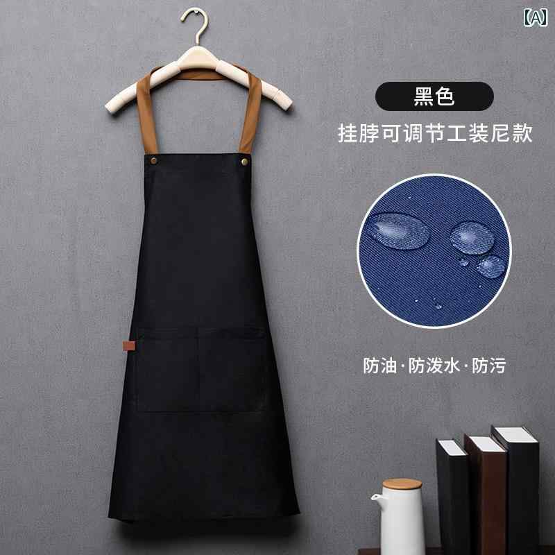 ガーデニングエン レディース メンズ おしゃれ アウトドア 防水 ネイルサロン ショップ スーパー 作業服 ブラック カーキ レッド