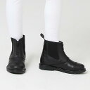 乗馬 ブーツ 馬具 乗馬品 男の子 女の子 おしゃれ 子供 トレーニング レザー 革 ショート ブラック