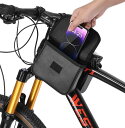 自転車 取り付け バッグ スマホ対応 スマホ マウンテンバイク サドル サイクリング フロント トップチューブ ロードバイク 黒 かっこいい