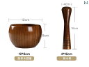 り鉢 りこぎ棒 薬味 キッチン品 木 ガーリック 手動 ニンニク 家庭 スパイス 香辛料 りつぶし おしゃれ しうが 料理 道具 セット