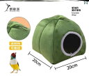 バードテント 巣 鳥 暖かい 冬 インコ 綿 取り外し 可能 洗える 厚手 睡眠 休息 グリーン グレー ブルー ハンモック ペット 品 家庭 かわいい