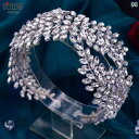 ウェディング ヘッドドレス ヘアアクセサリー 結婚式 花嫁 ラインストーン パフォーマンス 撮影 衣装 小物 シルバー カチューシャ エレガント レディース