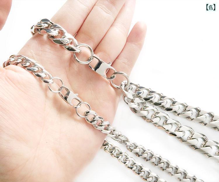 太い チェーン ネックレス メンズ レディース カップル ペア お揃い ヒップ ホップ ストリート アクセサリー おしゃれ ダンサー 喜平 キューバ ダンス チ...