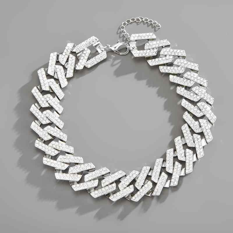 太い チェーン ネックレス ヒップ ホップ キューバ レトロ ストーン メンズ 大きめ アクセサリー 喜平 かっこいい ダンサー ダンス