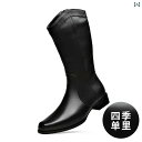 乗馬 ブーツ 馬具 乗馬品 メンズ おしゃれ ロング レザー ハイブーツ 春秋 カウボーイ ジッパー ブラック