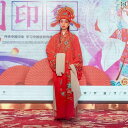 中国 舞踊 衣装 メンズ 羽織 水袖 衿 帽子 セット 京劇 花旦 レトロ 民族 パフォーマンス ステージ 花柄 赤 ピンク 緑 フリーサイズ