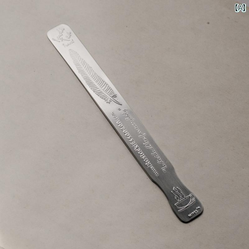 ハニーディッパー ハチミツ くう 道具 スティック ステンレス 鋼 カトラリー キッチングッズ 雑貨 食器 撹拌 ミキシング かき混 ティー ジャム コーヒー レトロ エンボス リーフ柄 シルバー シンプル おしゃれ