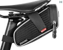 自転車 サドルバッグ クロスバイク アクセサリー サイクリング 防水 撥水 軽量 コンパクト 小物収納 工具入れ 大容量 反射加工 取り付け簡単 グレー 赤