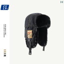 防寒 帽子 メンズ レディース フライトキャップ パイロット 黒 カーキ グレー ロゴ チェーン 布 綿 ファー 冬 韓国 耳あて 防風 厚手 暖かい ユニセッ...