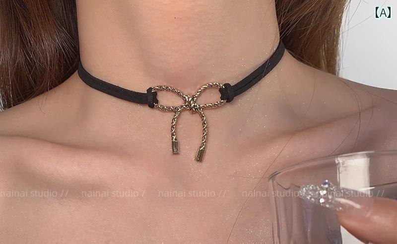 チョーカー レディース パンク ゴシック 黒 リボン ダーク クール 首輪 韓国 シンプル 春夏 秋冬 ゴスロリ 地雷 ファッション アクセサリー コスプレ 衣装 パーティー サブカル 地雷系