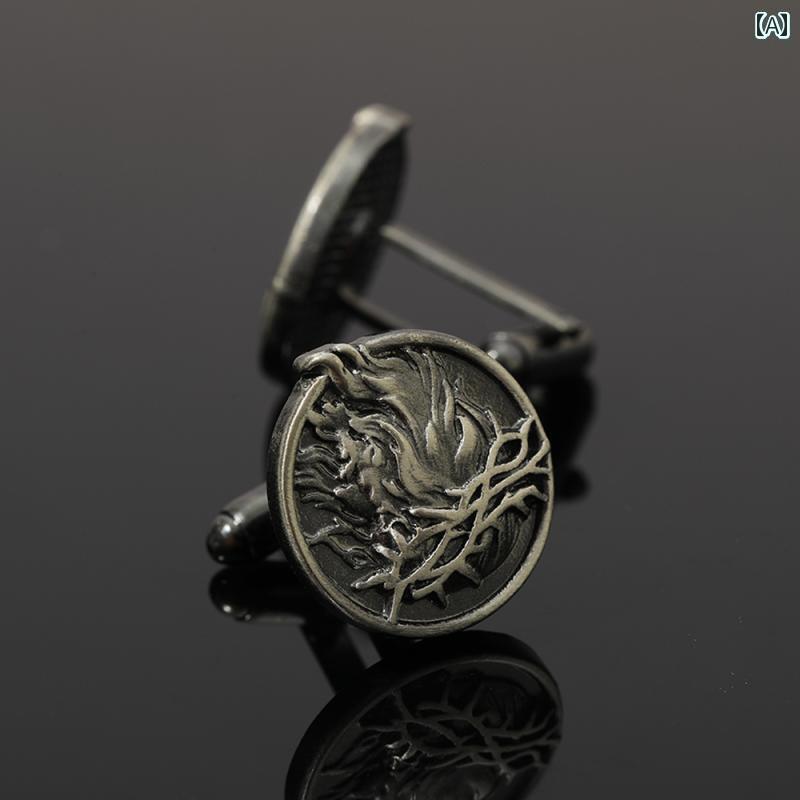 カフスボタン 結婚式 新郎 カフス ボタン シャツ フォーマル パーティー プレゼント レトロ おしゃれ ..