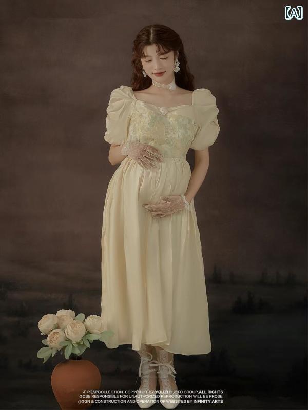 マタニティフォト 衣装 写真撮影 スタジオ レディース メンズ ペア カップル 服 ママ パパ ドレス Tシャツ ワンピース 上下 セット おしゃれ