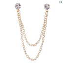 スーツ ピン チェーン 襟 カラー バー シンプル メンズ レディース シャツ ブローチ アクセサリー おしゃれ 韓国 華やか パーティー デート プレゼント ...