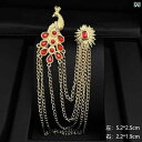 スーツ ピン チェーン レトロ ブローチ メンズ レディース ジャケット 孔雀 カラー シャツ 襟 おしゃれ ワンポイント パーティー デート 装飾 アクセサリ...