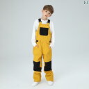 スキーウェア キッズ スノボ パンツ 防風 防寒 アウター 冬 アウトドア 男の子 女の子 オーバーオール 子供 暖かい 防水 耐摩耗 通気性 ストラップ 調整 カーゴ 裾 ジップアップ ポケット ウェスト ナー おしゃれ