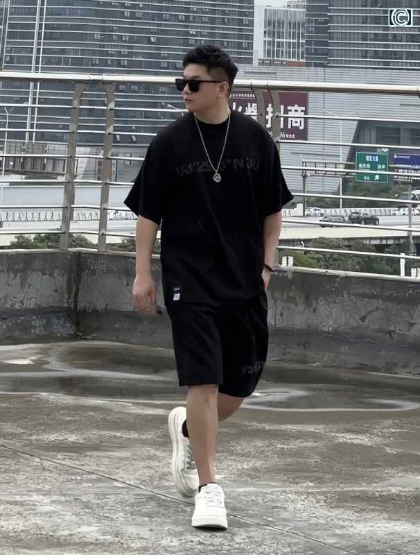 セットアップ メンズ カジュアル おしゃれ 夏 アメリカン ストリート レター プリント ファッション トレンド ラウンドネック 半袖 ショート パンツ