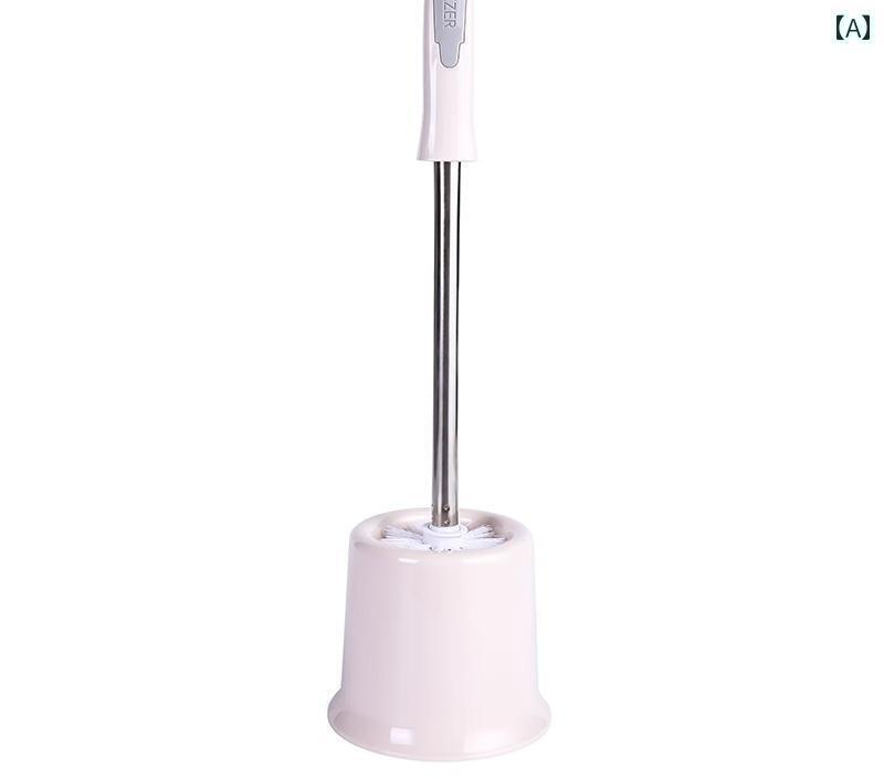 トイレブラシ おしゃれ 掃除 クリーナー 収納ケース 一体型 ロングハンドル 便器 フチ裏 清掃 省スペー..