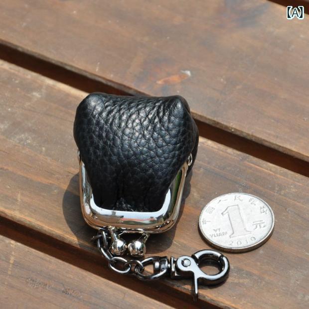 がま口 小銭入れ コインケース ウォレット キーホルダー レディース 旅行 買い物 小さめ 牛革 かわいい..