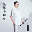 太極拳 服 レディース メンズ 夏 上下セット 練習 パフォーマンス カンフー 武術 通気性 吸汗 柔らかい 速乾 ポケット付 おしゃれ 大きめサイズ ライン ...