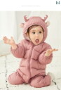 新生児 カバーオール 防寒 赤ちゃん ダウン 冬 女の子 男の子 アウター メンズ レディース兼 ボディスーツ イエロー ホワイト ピンク かわいい ポリエステ...